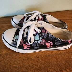 The Animal Rescue Site Paw Print Slide On Sneakers